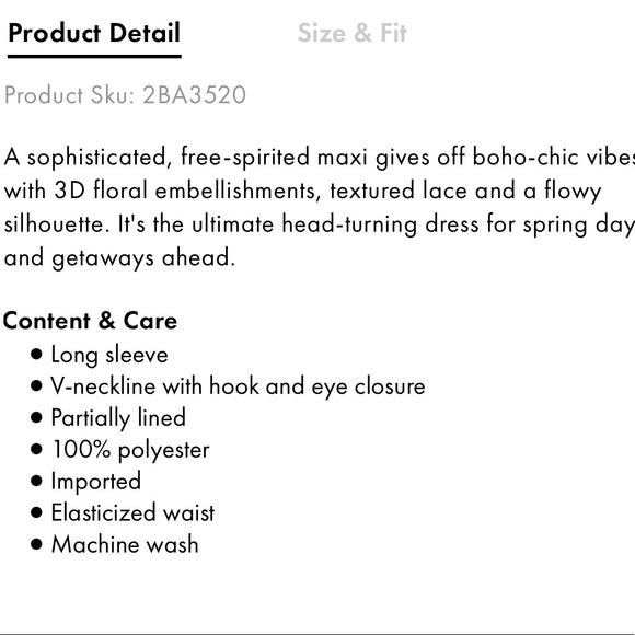 Boston Proper Mixed Media Boho Dress - Picture 5 of 5